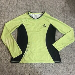 Loco Skailz Women's XL Perfomance Long Sleeve Shirt Thumb Holes Fishing Green